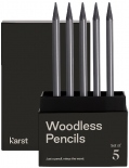 Набір бездеревних олівців Karst Woodless (сірі, 5 штук)